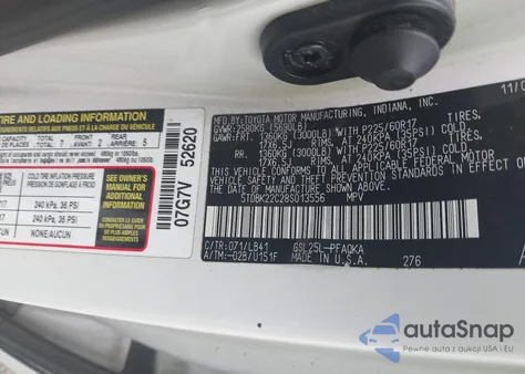 2008 Toyota Sienna Limited from USA, damaged, VIN 5TDBK22C28S013556